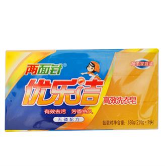 凯时AG优乐洁高效洗衣皂102g*3块